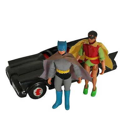 Buy Mego DC Super Heroes - Batman & Robin Incl. Batmobile - Loose • 141.57£