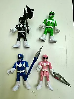Buy Imaginext Power Rangers Action Figures Bundle Full Team Of 4 Some Accessories • 12£