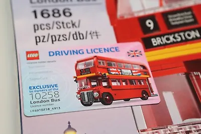 Buy LEGO 10258 Creator London Bus  + Limited Bus Driving License (New & Sealed) • 180£