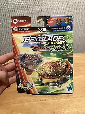Buy Beyblade Burst QuadDrive Decay Perseus P7 & Destruction Belfyre B7 Twin Pack • 24£