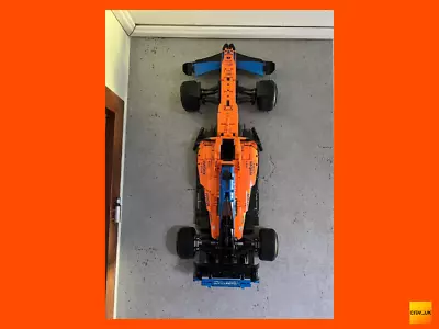 Buy Flat VERTICAL Wall Mount For LEGO Technic McLaren F1 Formula 1 Race Car (42141) • 6.49£