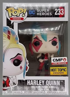 Buy Funko POP #233 Harley Quinn (Skull Bags) Punk - DC Super Heroes With Protector • 32.99£