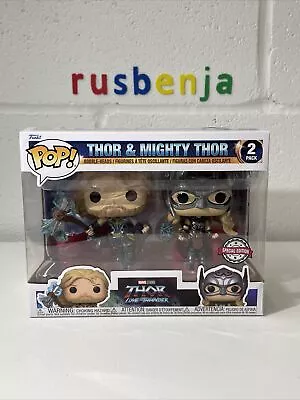 Buy Funko POP Vinyl - Marvel - Thor & Mighty Thor - 2 Pack - Special Edition Y4 • 15.86£