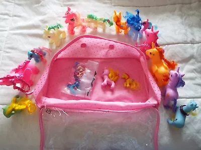 Buy Joblot 15x My Little Ponies With A Few Accessories, Brushes, Clips Etc + Bag • 11.99£
