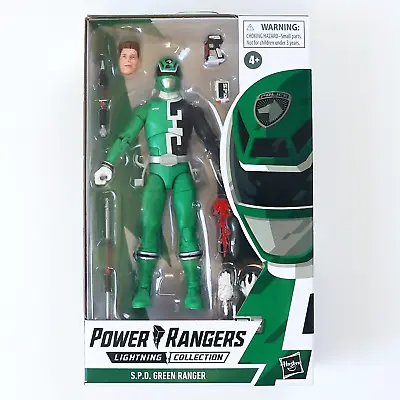 Buy Power Rangers Lightning Collection 6  Figure: S.P.D. GREEN RANGER (SPD) - NEW • 21.59£