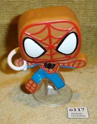 Buy FUNKO POP MARVEL HOLIDAY GINGERBREAD SPIDER-MAN + STAND - UNBOXED - RARE - 10cm • 3.99£