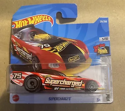 Buy H2211 SUPERCHARGED Drag Racer Red Hot Wheels 2022 211/250  New Casting • 3£