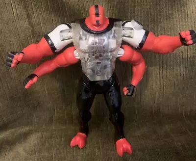 Buy Rare Ben 10 Four Arms Action Figure Toy  6” Tall. , Clear Chest & Moving Arms • 12.99£