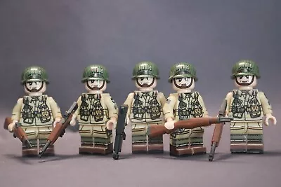 Buy Custom Lego World War 2 American Airbourne Infantry Minifigures • 14.99£