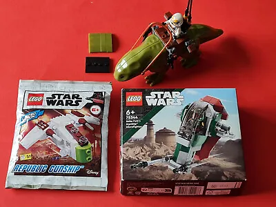 Buy LEGO Star Wars Set 75344 Boba Fett's Starship + Republic Gunship + Addition! NEW • 12.44£
