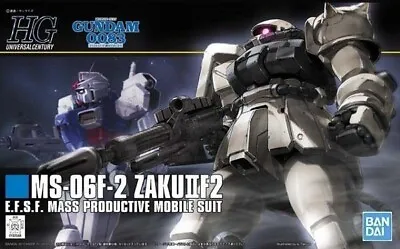 Buy Bandai HG HGUC 107 MS-06F-2 Zaku II F2 EFSF 1/144 Gunpla Gundam Model UK Seller • 22.88£