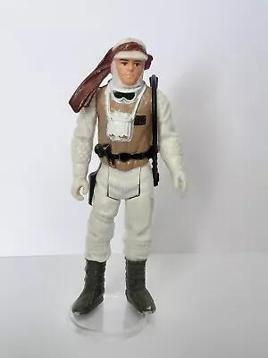 Buy Vintage Star Wars Figure Luke Skywalker Hoth Gear With Repro Blaster Rifle • 4.20£