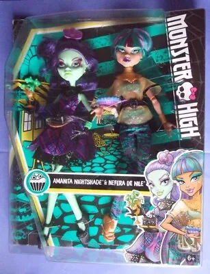 Buy Monster High Nefera & Amanita Nightshade Scream And Sugar Dolls Box New • 213.26£