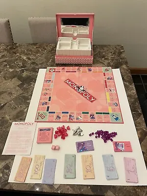 Buy Monopoly Boutique Edition Complete Exclusive 2007 Jewelry Keepsake Box PINK LH4 • 18.92£