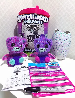 Buy Peacat TWINS HATCHIMALS SURPRISE Interactive Winged Fluffy Soft Toys Hatched • 22.99£