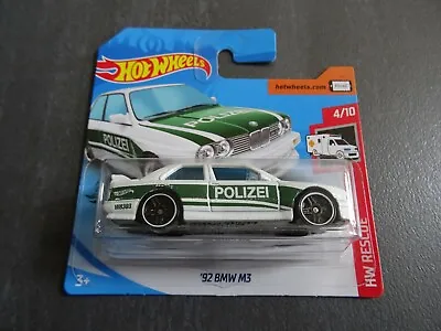 Buy Hot Wheels '92 BMW M3 - Polizei (German Police Car) - Short Card - SEALED • 6£