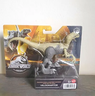 Buy Jurassic World Danger Pack Velociraptor Dinosaur Figure Mattel Brand New • 12.95£