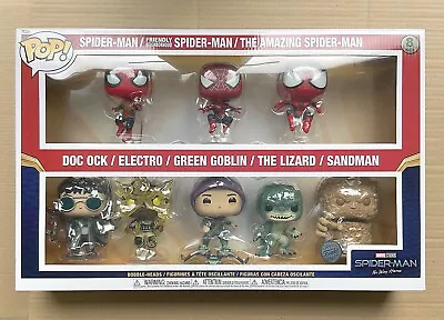 Buy Funko Pop Marvel Spider-Man No Way Home 8-Pack + Free Protector • 199.99£