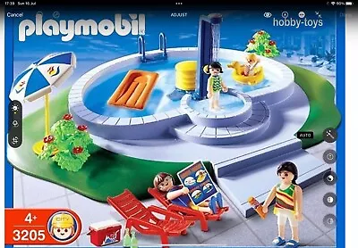 Buy Playmobil Summer Swimming Pool 3205 Almost Complete • 14£