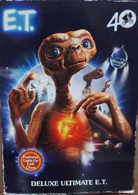 Buy Neca E.T. 40th Anniversary Deluxe E.T. With LED Chest 7  Scale Figure - IN STOCK • 45£