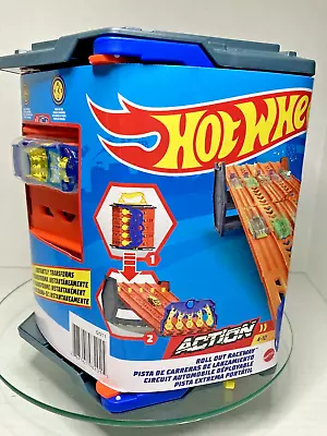 Buy Hot Wheels Action Rollout Raceway Track Set, Holds 80 Cars • 39.34£