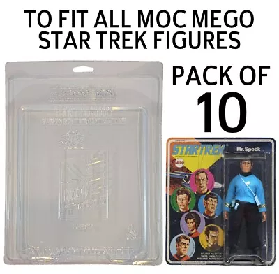 Buy Pack Of 10 Protective Cases For MOC MEGO Star Trek Figures - AFTMEG • 80£