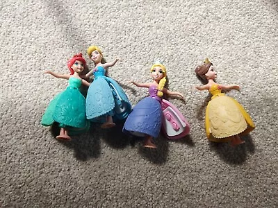 Buy 4 X Disney Princess Mattel Spin Figures. Ariel, Cinderella, Rapunzel Belle • 2.99£