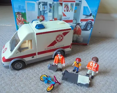 Buy Playmobil Ambulance Set 4221 For Spares / Repairs As Missing A Door & Equipment! • 5.99£