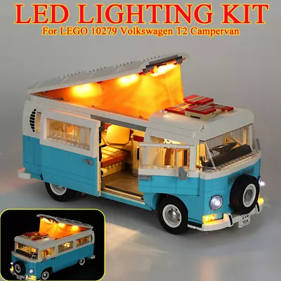 Buy LED Light Kit For Volkswagen T2 Camper Van - Compatible With LEGO 10279 Set • 23.99£