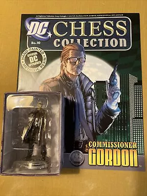 Buy (14) EAGLEMOSS  DC Comics Chess Collection #10 Commissioner Gordon Figure + Mag • 5.99£