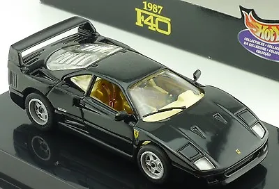 Buy Hot Wheels 1:43 Die Cast Ferrari F40 1987 Black Art 22166 • 20.99£