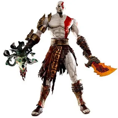 Buy Neca God Of War 2 Kratos Golden Fleece Armor Medusa Head 7  Game Action Figure • 25.55£