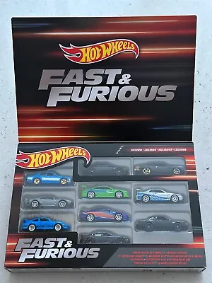 Buy 2022 Hot Wheels Fast And Furious 10 PACK EXCLUSIVE BOX SET SEALED Escort R32 R34 • 79.99£