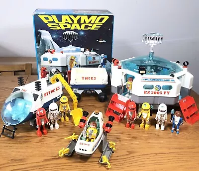 Buy Playmobil Playmo Space 3509 3536 3559 Vintage Rover Vehicle Station Ship Figures • 134.99£