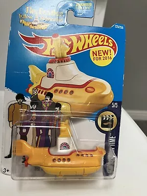 Buy Hot Wheels The Beatles Yellow Submarine BNIP Sealed New Toy Car Mattel Tall Card • 9.99£