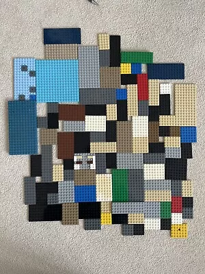 Buy LEGO BasePlates Bundle X100 Plates, Various Colours And Sizes • 0.99£
