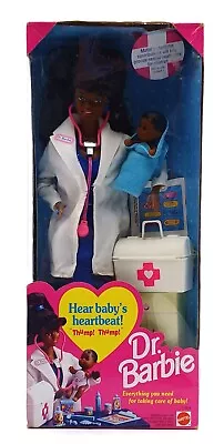 Buy 1993 Dr. Barbie - Hear Baby's Heartbeat / African American / Mattel 11814, NrfB • 66.87£