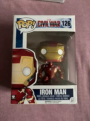 Buy Funko Pop! Marvel Captain America Civil War - Iron Man 126 • 11.99£