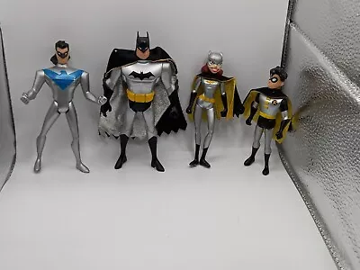Buy Mattel Batman Animated Series Silver Suit Batman,Nightwing, Batgirl,Robin (2005) • 19.99£