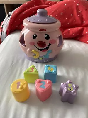 Buy One Fisher Price Laugh & Learn Pink Cookie Jar Shape With All Sorter All Working • 3£