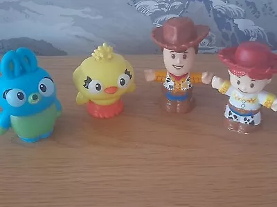 Buy Fisher Price Little People Toy Story 4 Figures Woody Jessie Bunny Ducky Disney • 10£
