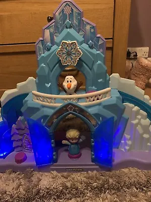 Buy Fisher Price Little People Elsa's Ice Palace From Frozen With Lights And Sounds • 20£