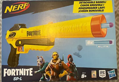 Buy Nerf Fortnite SP-L Blaster Gun Detachable Barrel Toy Boys Gift 6 Fortnite Darts. • 25£