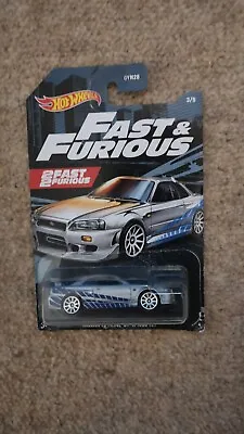 Buy Hot Wheels Fast And Furious Nissan Skyline Gt-r 34 • 6£