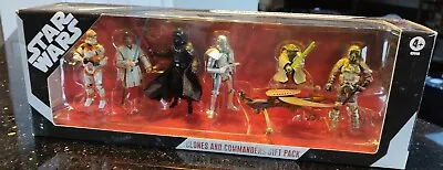 Buy Star Wars Clones And Commanders Gift Pack Elite Clone Yoda Vader Obi-wan Etc New • 37.99£