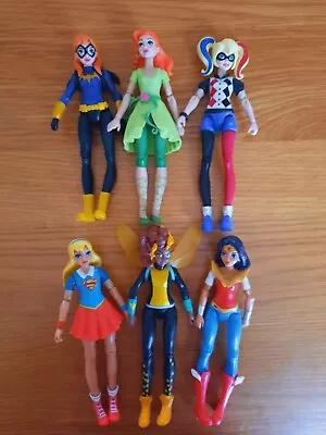 Buy D.C Super Heroes Girls Bundle Of 6 Figures Mattel 6  Approx  • 14.99£