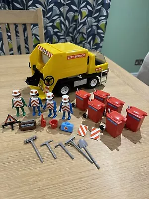 Buy Vintage Playmobil 3470 - City Service Recycling Garbage Truck - Complete & Rare • 28£