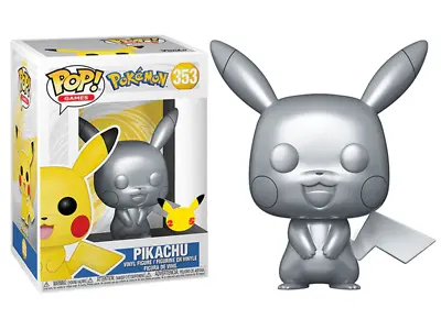 Buy Pokemon: Pikachu (Silver Metallic) Funko Pop! Vinyl • 14.99£