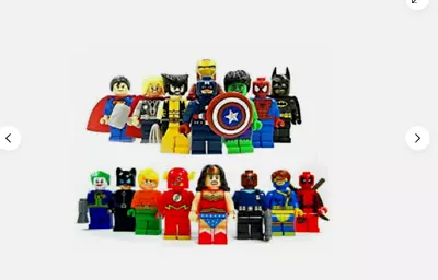 Buy Marvel Avengers Super Heroes 16Pcs Mini Figures Dc Set Fit Lego Gift  New UK • 10.99£