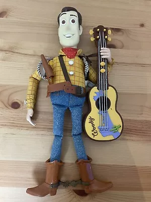 Buy Strummin Singing Woody Doll Figure Toy Story 2 Disney Mattel 1999  • 20£